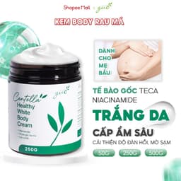 Thumbnail Kem Body CHO BÀ BẦU Dưỡng Trắng Da, Nâng Tone Nhanh Thấm Chiết Xuất Rau Má GUO (250-500G) 2