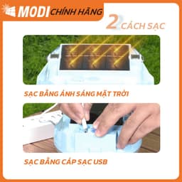 Thumbnail Bóng Đèn Năng Lượng Mặt Trời MODI SOLAR Tích Điện Có Thể Sạc Bằng Cổng USB 3
