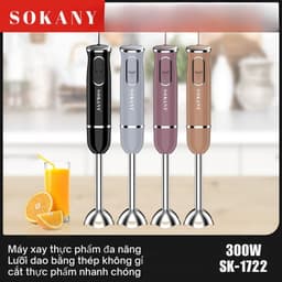 Thumbnail Máy xay cầm tay đa năng công suất 300W xay nhanh nhuyễn SOKANY SK-1722 2