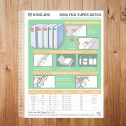 Thumbnail Bìa lỗ ,sơ mi lỗ King Jim 740-100GSV, bền chắc có thể sử dụng nhiều lần. 3