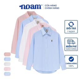 Thumbnail Áo Sơ Mi Dài Tay Form rộng NOAM Nafox Oxford - Màu Trắng/ Xanh/Hồng kẻ sọc/Đỏ kẻ sọc/Xanh kẻ sọc 1