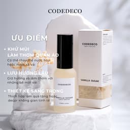 Thumbnail Xịt thơm quần áo hương nước hoa CODEDECO 30ml với 3 tầng hương, lưu hương lên tới 6h 3