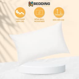 Thumbnail Ruột Gối Nằm K-Bedding By Everon kích thước 50x70 cm (1 cái) - Gòn bi cao cấp, êm ái, bảo vệ giấc ngủ của bạn 1
