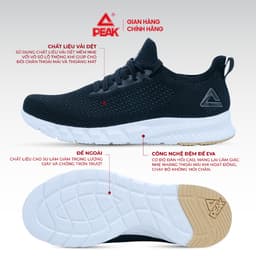 Thumbnail Giày chạy bộ thể thao nam PEAK Running E29007H công nghệ đế EVA siêu nhẹ thoáng khí 3