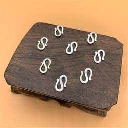 Thumbnail Khóa vòng bạc Tlee chữ S và khóa chốt bấm tròn TLEE JEWELRY PK0109 3