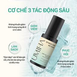 Thumbnail Xịt mụn mờ thâm UMIHA (45ml) - x2 hiệu quả ngừa viêm nang lông, ngừa mụn, trắng da với BHA và Nano Bạc 1