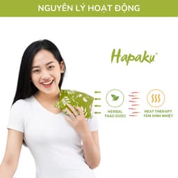Thumbnail Gối Chườm Thảo Dược Hapaku Giảm Đau Bụng Kinh, Đau Mỏi Lưng Vai - Làm Nóng Bằng Lò Vi Sóng 1