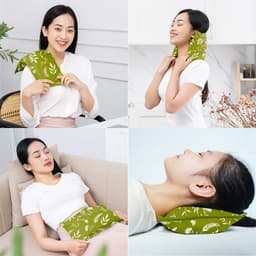 Thumbnail Gối Chườm Thảo Dược Hapaku Giảm Đau Bụng Kinh, Đau Mỏi Lưng Vai - Làm Nóng Bằng Lò Vi Sóng 3