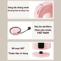 Thumbnail Ấm siêu tốc KIPOR KP-A268 dung tích lớn - Đun sôi siêu tốc - 1500W - Hàng chính hãng - Bảo hành tại nhà 12 tháng 4