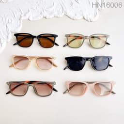 Thumbnail Kính mát nam nữ LANI chống tia UV400 nhựa dẻo dáng vuông màu sắc thời trang 16006 2