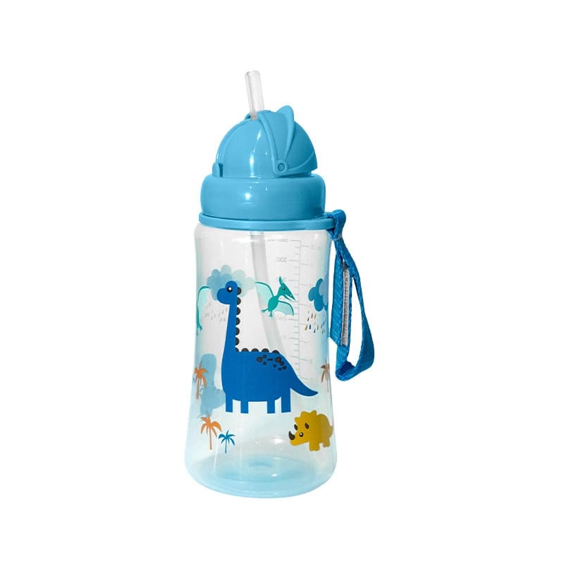 Ảnh Bình nước cho bé Saby Ami nhựa PP, ống hút silicone không chứa BPA, 360ml  dễ cầm nắm, mang đi học 2