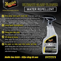 Thumbnail Chai vệ sinh kính tạo hiệu ứng lá sen Meguiar's Ultimate Glass Cleaner & Water Repellent - G240416 2