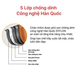 Thumbnail Chảo Sâu chống dính đáy từ Forged Prime 20, 24, 26, 28, 30CM, HAPPYCOOK 2