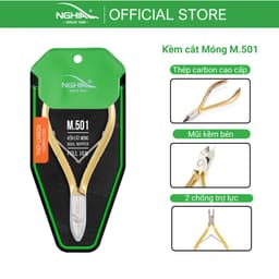 Thumbnail Kềm Cắt Móng 2 Chống Thép Chuyên Dụng Mạ Vàng 24K KỀM NGHĨA M.501 2