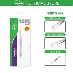 Thumbnail Nhíp Nhổ Lông Mày, Lông Mũi, Lông Nách, Tóc Bạc Inox Kềm Nghĩa N.402 - Đầu Xéo 1