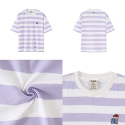 Thumbnail Áo thun Form rộng NOAM Juicy N 100% Cotton 280GSM - Màu Xanh/ Tím/ Nâu 3
