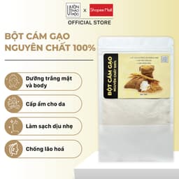 Thumbnail Bột cám gạo Vườn Thảo Mộc nguyên chất 100% Organic,dưỡng trắng da mặt và body, chống lão hóa mờ thâm 1