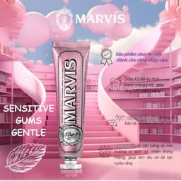 Thumbnail Kem Đánh Răng MARVIS Whitening Mint 85ml Giúp Làm Trắng, Thơm Miệng Và Đánh Bay Mảng Bám - Marvis 3