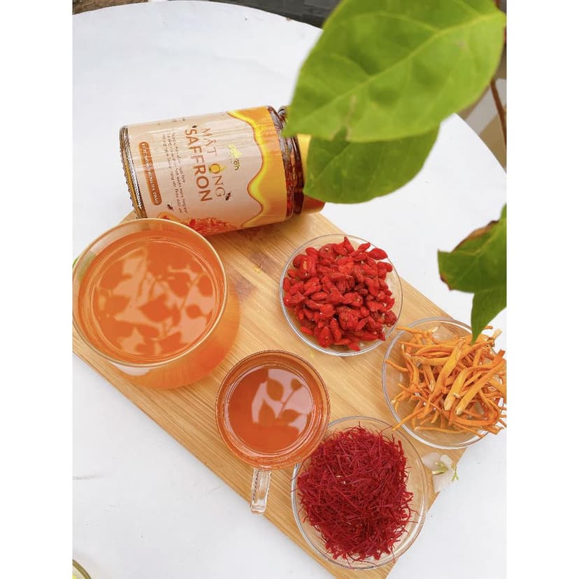 Ảnh Mật ong Saffron Đông trùng hạ thảo kỷ tử 380ml 4