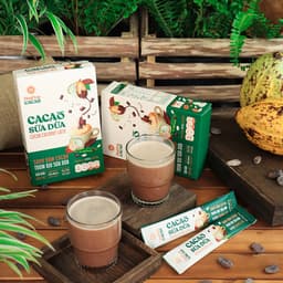 Thumbnail Bột Cacao Sữa Dừa - Hộp Giấy 12 Gói Tiện Lợi 20g - Bột cacao sữa dừa tự nhiên, thuần chay - Heyday 3
