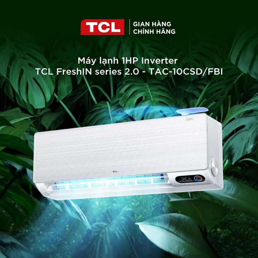 Ảnh [Livestream]Máy lạnh Inverter TCL FreshIN series 2.0 TAC-10CSD/FBI - Máy lạnh 1 HP 2