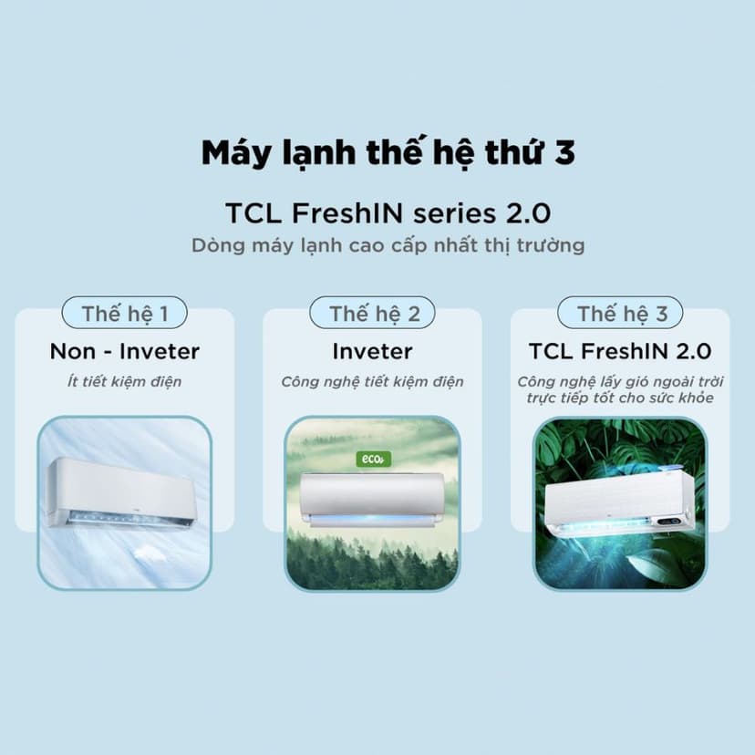 Ảnh [Livestream]Máy lạnh Inverter TCL FreshIN series 2.0 TAC-10CSD/FBI - Máy lạnh 1 HP 3