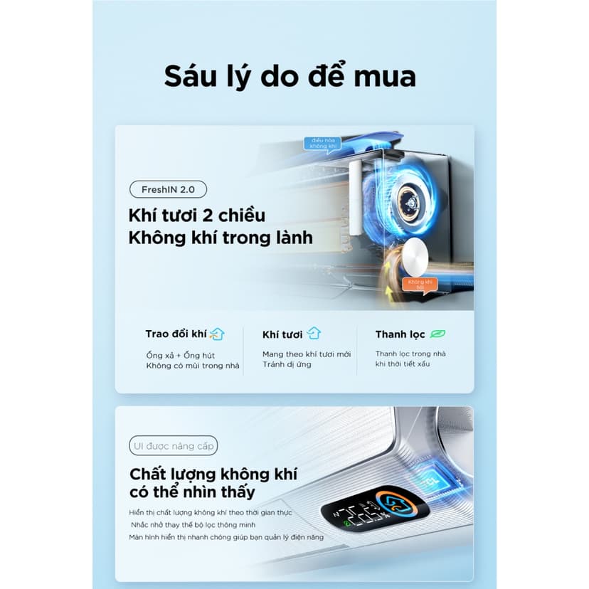 Ảnh [Livestream]Máy lạnh Inverter TCL FreshIN series 2.0 TAC-10CSD/FBI - Máy lạnh 1 HP 4