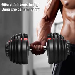 Thumbnail OneTwoFit Bộ tạ điều chỉnh Dumbell 24kg tạ đơn Trọng lượng 15 điều chỉnh bánh răng Có khay 2