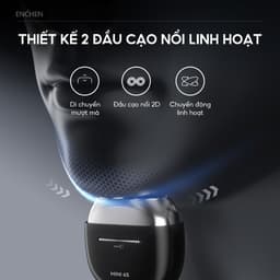 Thumbnail Máy cạo râu Enchen Mini 6s, đầu cạo nổi 28 lưỡi dao kép tự mài, chống nước toàn thân - BH 6 tháng 3