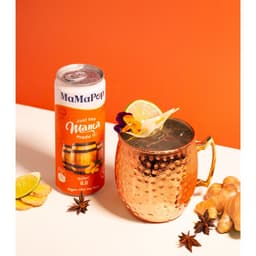 Thumbnail Thùng 4 lon nước trái cây sparkling MaMaPop vị Gừng (330ml/lon) - MP030 3