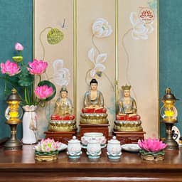 Thumbnail Bình Hoa Sen Quan Âm Cao Cấp cao 64 cm - Tuệ Nga 1
