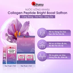 Thumbnail Nước Uống Collollagen Kihasu Tăng Cường Saffaron, NMN Sáng Da, Trẻ Hóa, Giảm Nếp Nhăn Và Các Dấu Hiệu Lão Hóa 1