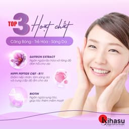 Thumbnail Nước Uống Collollagen Kihasu Tăng Cường Saffaron, NMN Sáng Da, Trẻ Hóa, Giảm Nếp Nhăn Và Các Dấu Hiệu Lão Hóa 2