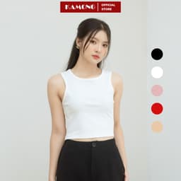 Thumbnail Áo thun ba lỗ nữ KAMONG kiểu dáng croptop A144 1