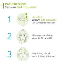 Thumbnail Gel rửa mặt tạo bọt, không chứa xà phòng Bioderma Sebium Gel Moussant - 45ml 4