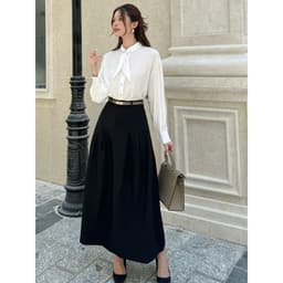 Thumbnail BBSTORE'S Chân Váy Công Sở Xếp Ly Lưng Cao Có Đỉa - V1924 2