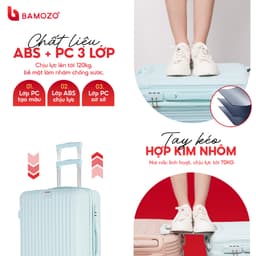 Thumbnail Vali Du Lịch Bamozo 8801 Size 20/24 Chất Liệu Nhựa ABS Bền Đẹp Bảo Hành 5 Năm 3
