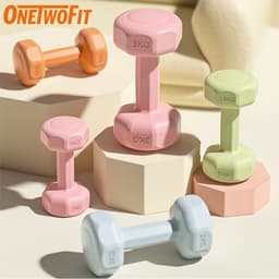 Thumbnail OneTwoFit Quả Tạ Tạ tay thể dục nhiều màu 1kg 3kg Thể Dục bọc nhựa cao cấp chống vỡ sàn nhà 1