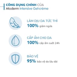 Thumbnail Kem gel dưỡng ẩm và làm dịu dạng gel cho da khô và rất khô Bioderma Atoderm Intensive gel-crème 75ml 4