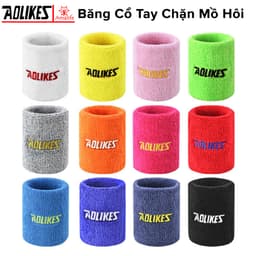 Thumbnail Băng Đô Đeo Cổ Tay Chặn Mồ Hôi Thể Thao 8cm Chuyên Tập Tennis Tập Cầu Lông Bóng Đá Bóng Bàn AL0235 Chính Hãng Aolikes 1