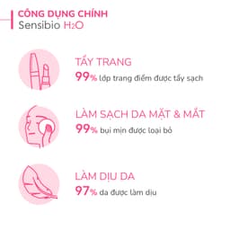 Thumbnail Dung dịch làm sạch và tẩy trang công nghệ Micellar Bioderma Sensibio H2O - 100ml 4