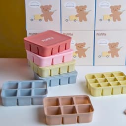 Thumbnail Khay Silicone Trữ Đông Đồ Ăn Dặm KidsWorld Mommy Hộp Trữ Thức Ăn Cho Bé, Hộp Đựng Thực Phẩm 1