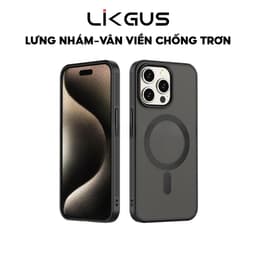 Thumbnail Ốp Lưng Nhám Chống Vân - Sạc Không Dây-Viền Chống Trơn Chính Hãng LIKGUS Dùng Cho IP 11-12-13-14-15 1