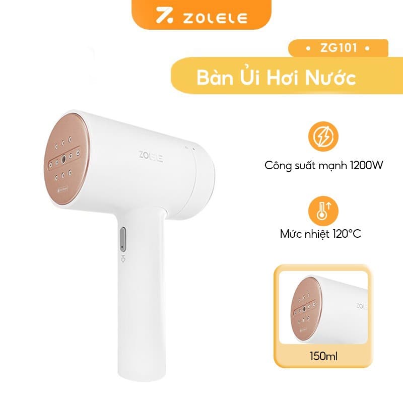 Ảnh Bàn là hơi nước cầm tay Zolele ZG101 bàn ủi dung tích bình chứa nước 100ml - Chính Hãng 2