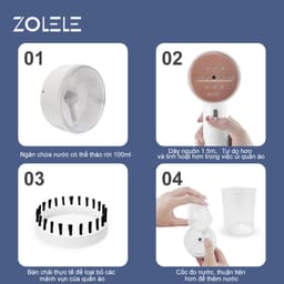 Thumbnail Bàn là hơi nước cầm tay Zolele ZG101 bàn ủi dung tích bình chứa nước 100ml - Chính Hãng 3