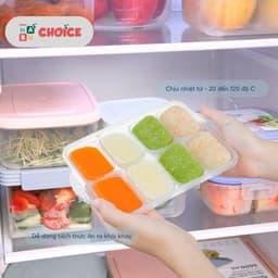 Thumbnail Khay trữ đông Inochi, trữ đông đồ ăn cho bé ăn dặm, an toàn tiện lợi 2