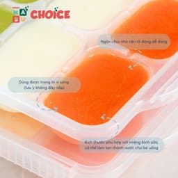 Thumbnail Khay trữ đông Inochi, trữ đông đồ ăn cho bé ăn dặm, an toàn tiện lợi 3
