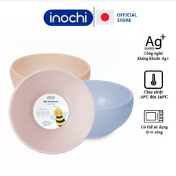 Thumbnail Bát ăn cơm ăn dặm nhựa Inochi Amori cho bé chịu nhiệt chịu nhiệt 415ml 850ml (1 chiếc) 1