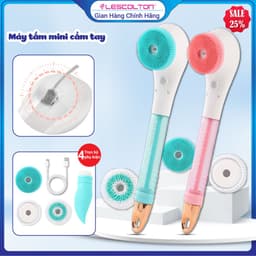 Thumbnail Bàn chải tắm điện mini cầm tay Lescolton thế hệ 2024 cọ sạch nhẹ nhàng giúp làm sạch thư giãn 1