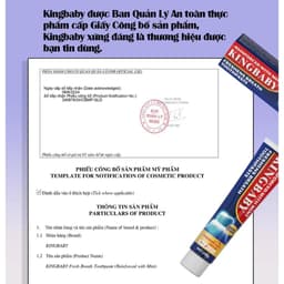 Thumbnail [MUA 1 TẶNG 1] Kem Đánh Răng KINGBABY – Hơi Thở Thơm Mát, Trắng Răng – Vị Bạc Hà & Đào Mật Hoa Anh Đào Tuýp 100G 2